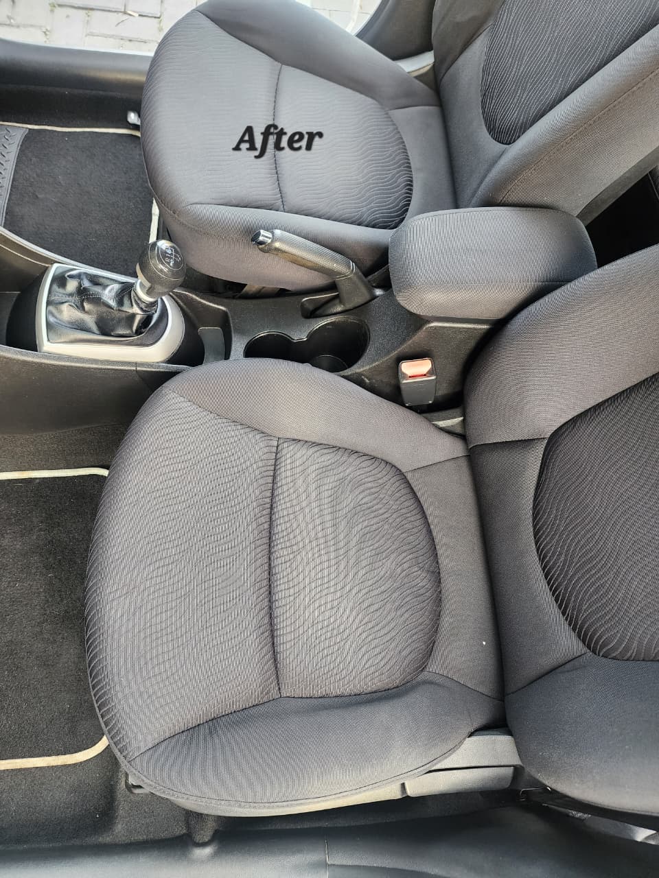Vehicle Driver Seat after cleaning